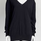 The Row Navy Knit Sweater S