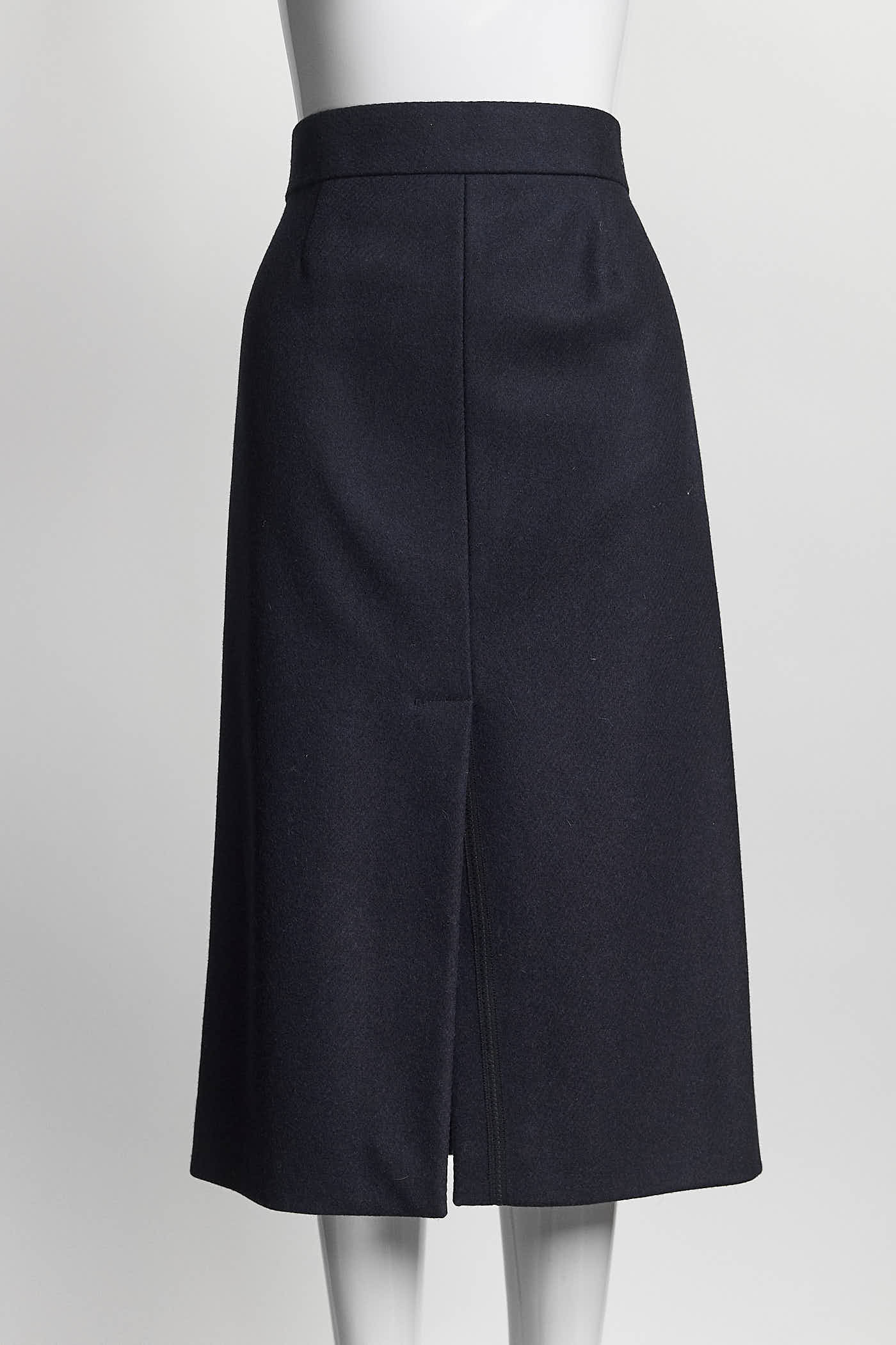 The Row Navy Wool Skirt 4