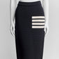 Thom Browne 4-Bar Fitted Skirt IT40