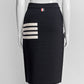 Thom Browne 4-Bar Fitted Skirt IT40