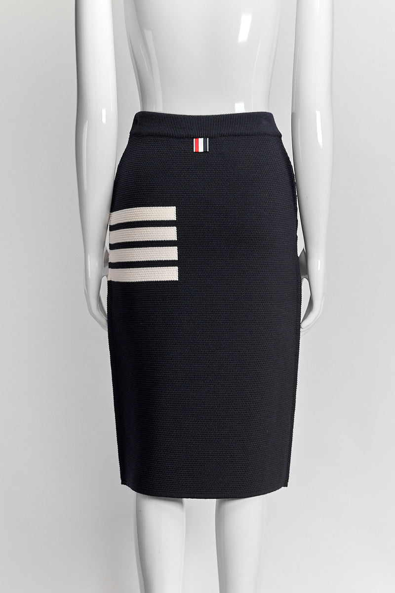 Thom Browne 4-Bar Fitted Skirt IT40