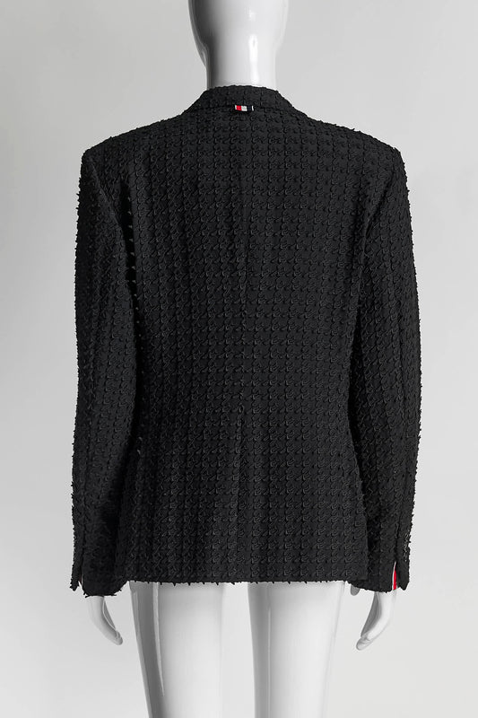 Thom Browne Black Patterned Blazer 5