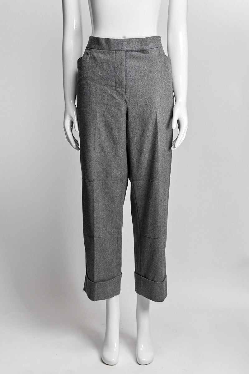 Thom Browne Grey Wool Trouser 4