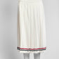 Thom Browne White Pleated Skirt 42