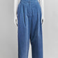 Tibi Blue Velvet Pants 4