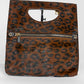 Tom Ford Calf Hair Leopard Print Shoulder Bag Brown