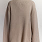 Totême Beige Wool & Cashmere Turtleneck  Sweater M