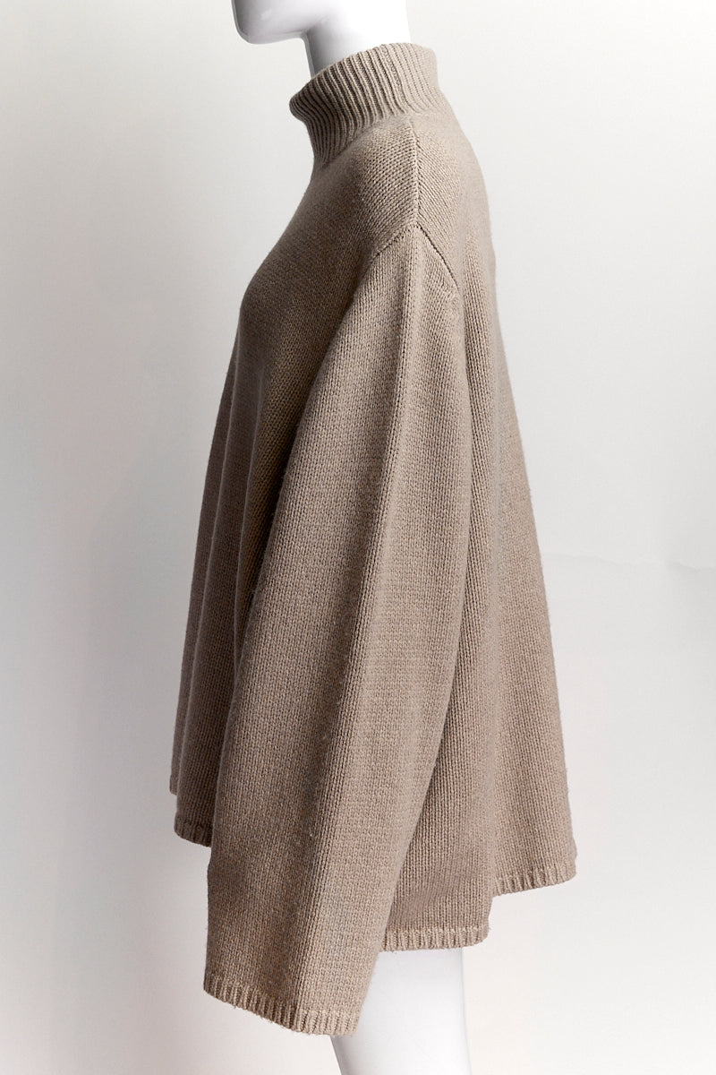 Totême Beige Wool & Cashmere Turtleneck  Sweater M