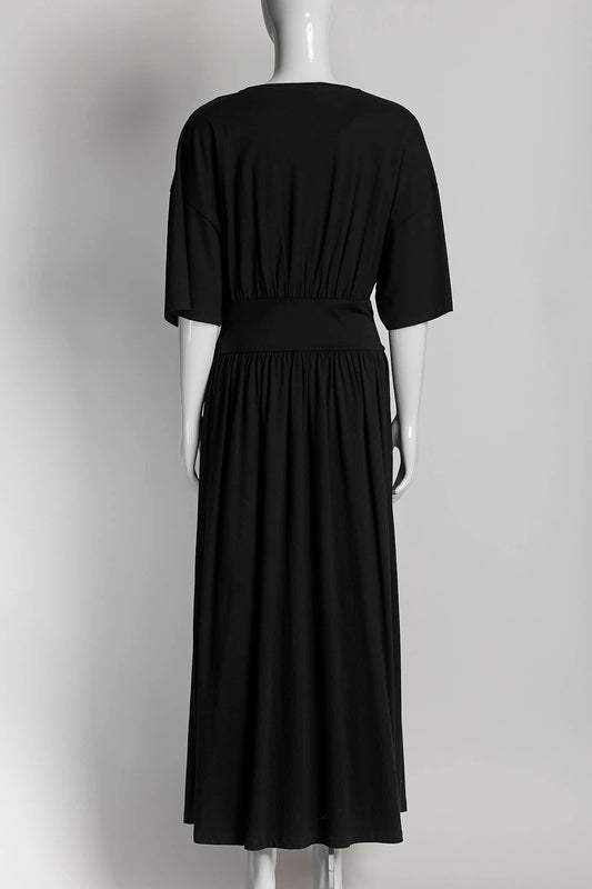 Toteme Black Cotton Tee Dress S