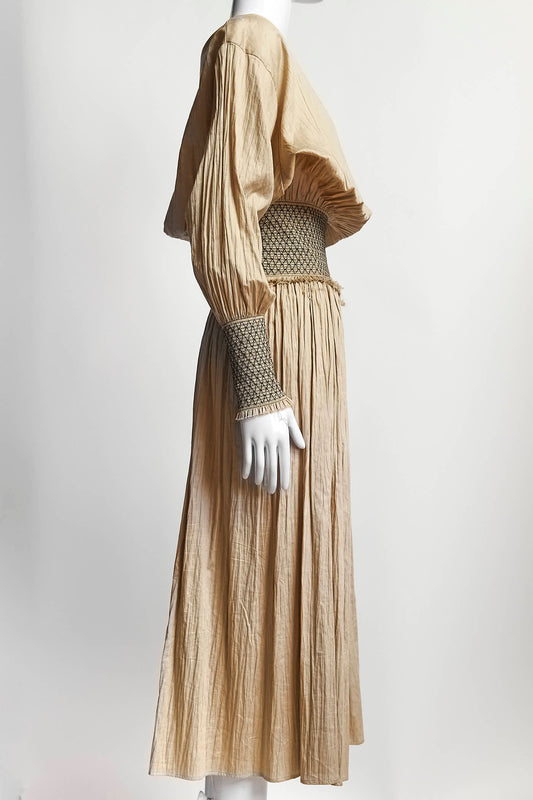 Toteme Camel Blouse/Skirt Set L