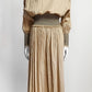 Toteme Camel Blouse/Skirt Set L