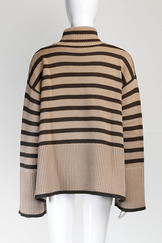 Toteme Stripe Turtle Neck Sweater S