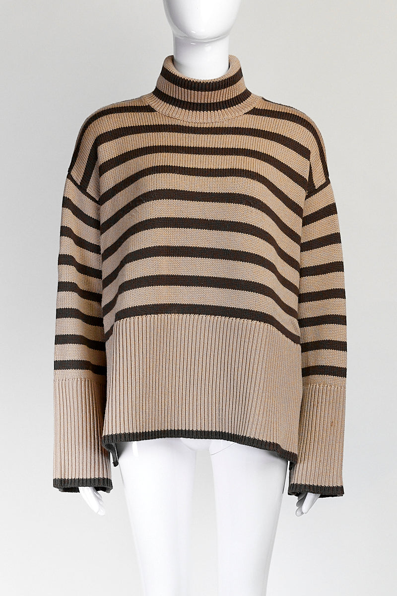 Toteme Stripe Turtle Neck Sweater S