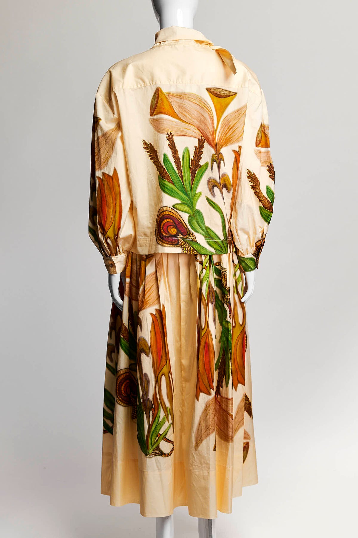 Ulla Johnson Anna Zemankova Filigree Belted Midi Skirt with Top 0