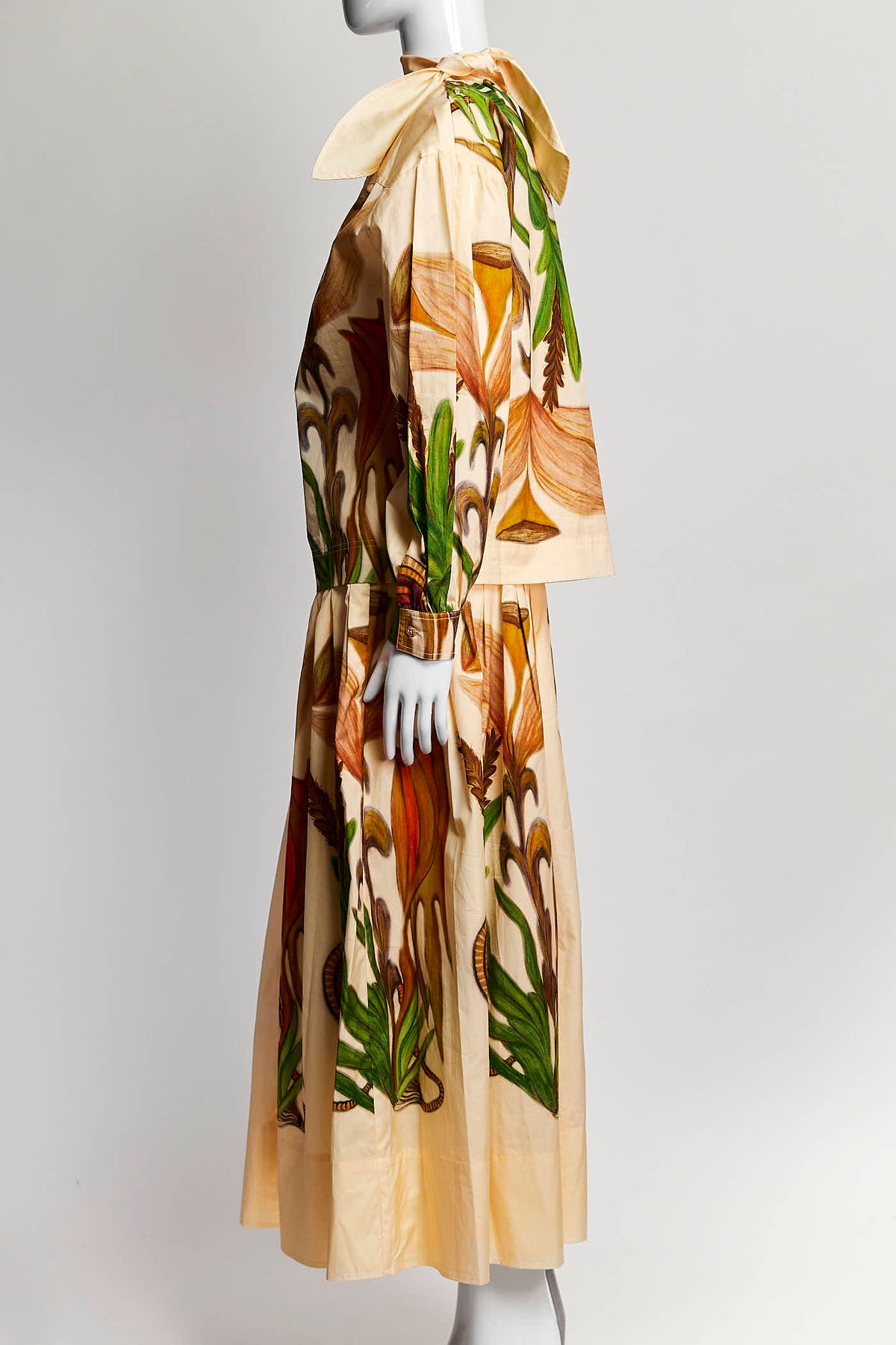 Ulla Johnson Anna Zemankova Filigree Belted Midi Skirt with Top 0