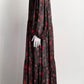 Ulla Johnson Black Silk Floral Long Dress US6