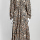 Ulla Johnson Black/Yellow Floral Print Long Dress