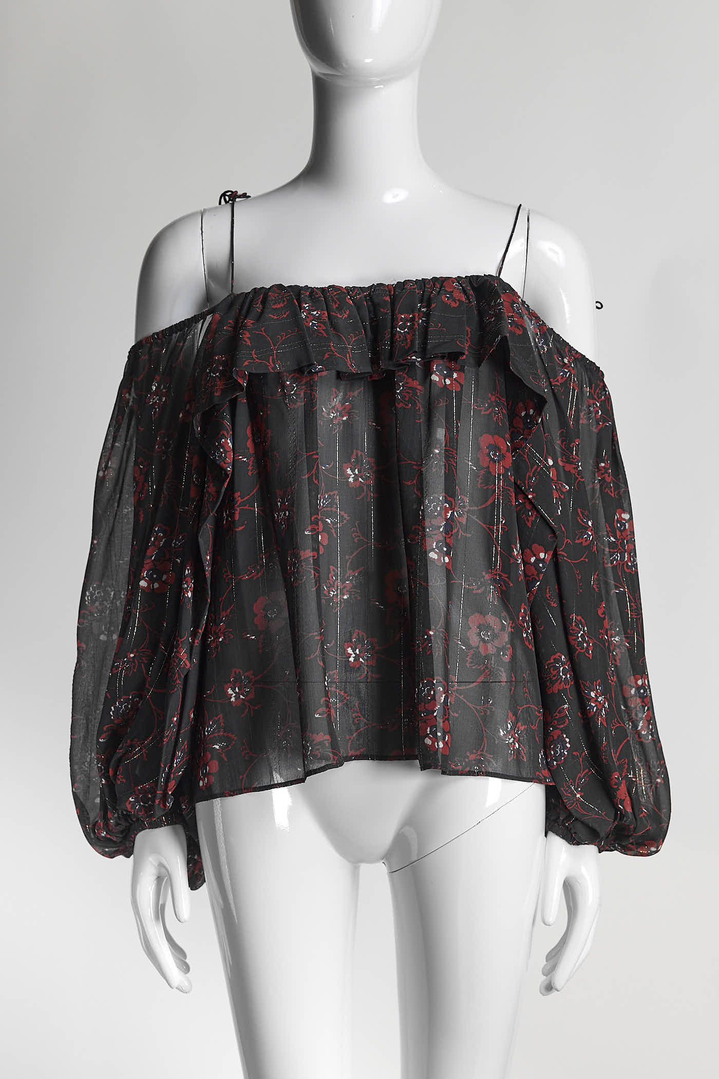 Ulla Johnson Floral Ruffled Blouse US4