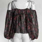 Ulla Johnson Floral Ruffled Blouse US4
