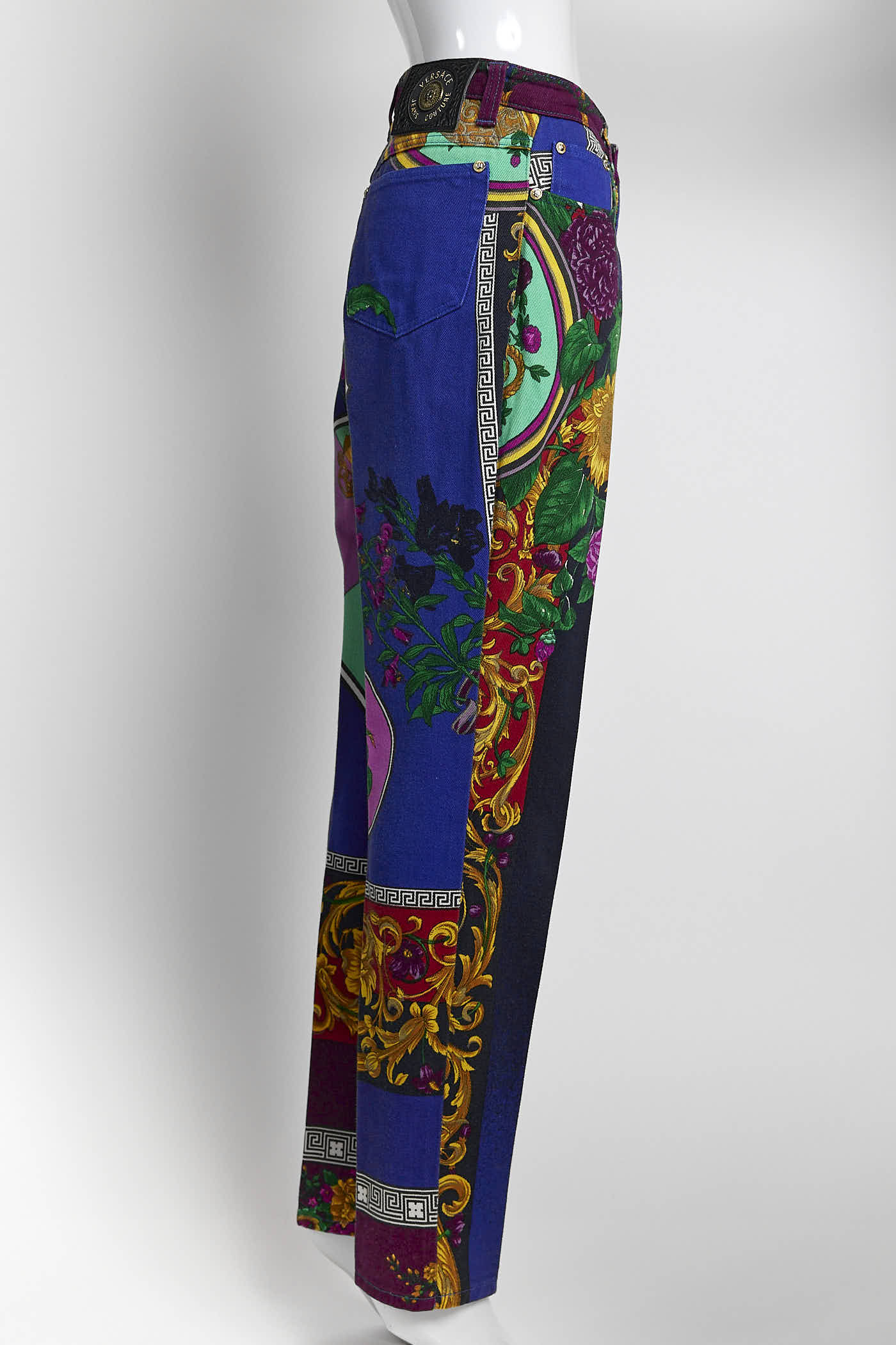 VERSACE JEANS COUTURE MIX PATTERNED MULTICOLOR JEANS - SIZE 30/44