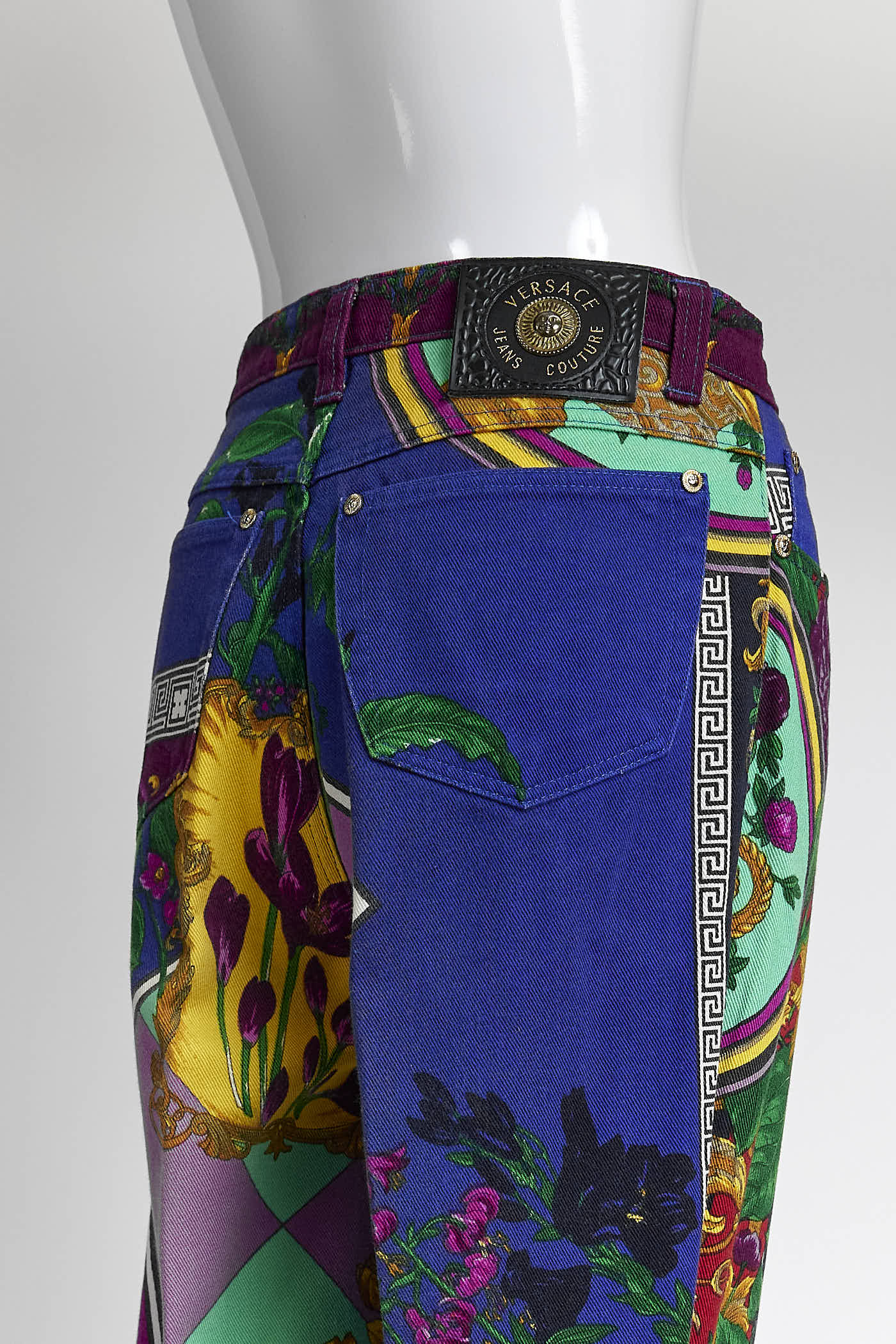 VERSACE JEANS COUTURE MIX PATTERNED MULTICOLOR JEANS - SIZE 30/44
