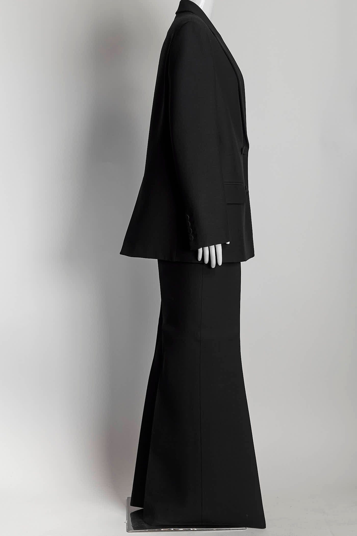 Valentino Black Blazer/Trouser Suit 42