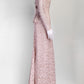 Valentino Light Pink Floral Lace Long Sleeve Gown US 8