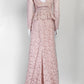 Valentino Light Pink Floral Lace Long Sleeve Gown US 8