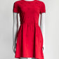 Valentino Red Floral Detail Shift Dress M