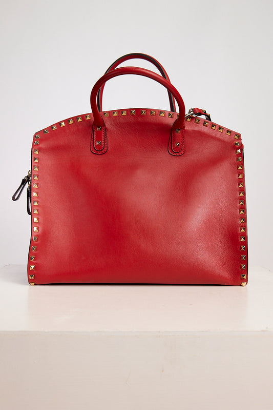 Valentino Red with Rockstuds Tote Bag