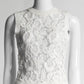Valentino White Lace Knit Vest M