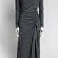 Veronica Beard Grey Ruched Dress XS