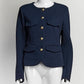 Veronica Beard Navy Jacket with Gold Buttons S