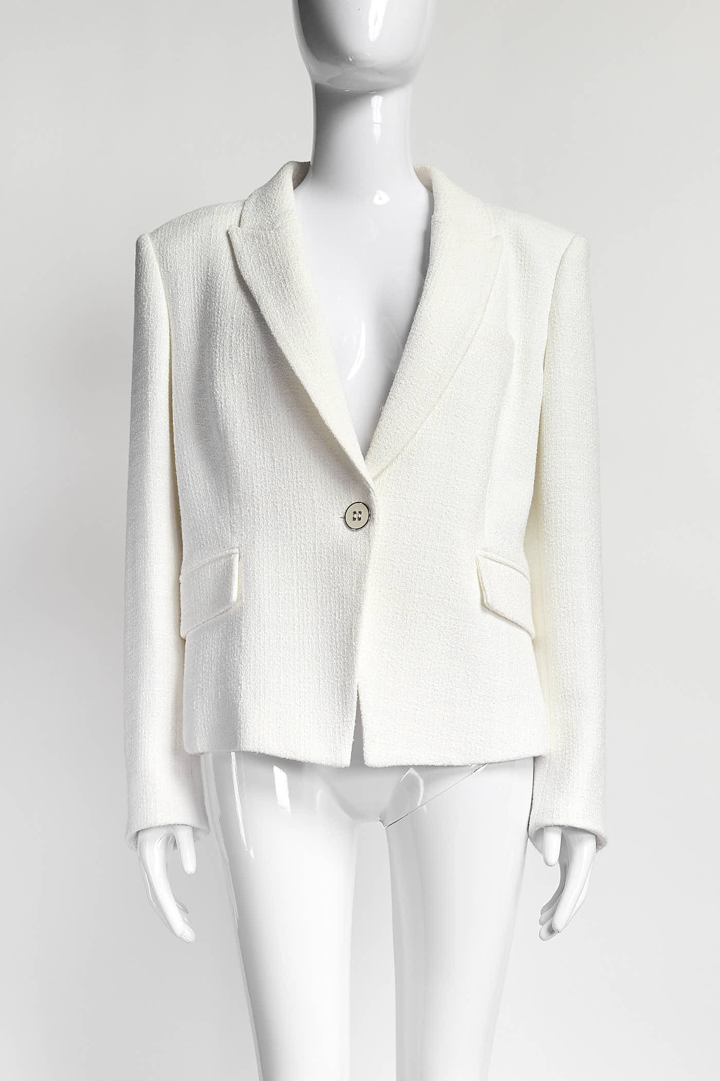 Veronica Beard White Tweed Blazer 12