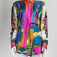 Versace Baroque Rodeo Print Silk Shirt/Short 40
