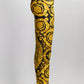 Versace Gold/Black Baroque Leggings IT38