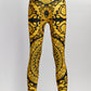 Versace Gold/Black Baroque Leggings IT38