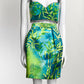 Versace Green Jungle Print Bralette Set 42