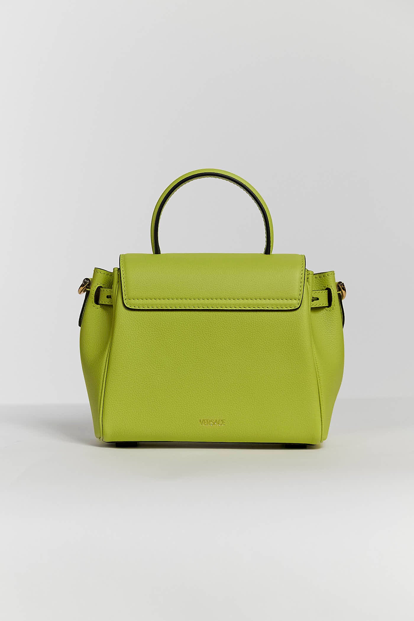 Versace La Medusa Mini Top Handle Bag in Leather