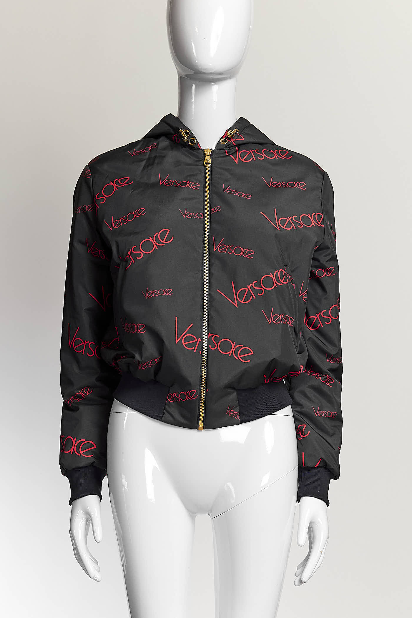 Versace Navy with Red Logo Jacket 36