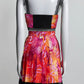 Versace Orange Tropical Print Corset/Skirt Set 42