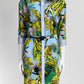 Versace Palm Print Blue Dress 38