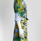 Versace Palm Print Blue Dress 38