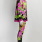 Versace Pink Orchid Silk Blouse/Pant Set 38