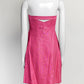 Versace Pink Strapless Mini Dress 38