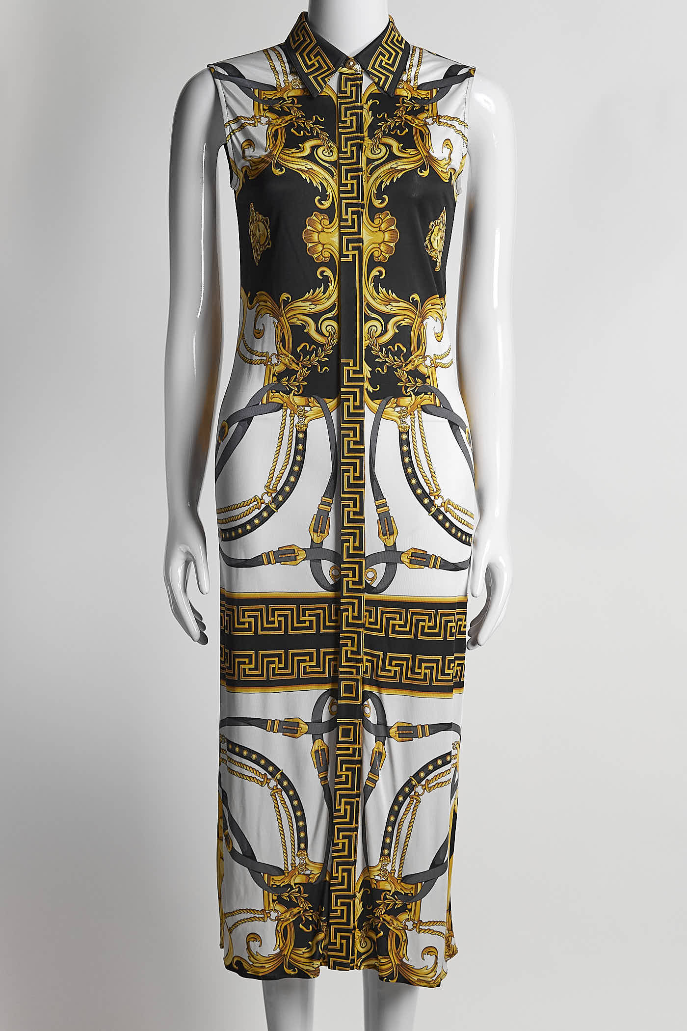 Versace Printed Midi Dress 40