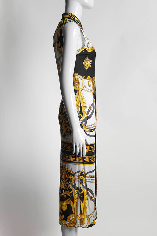 Versace Printed Midi Dress 40