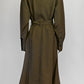 Victoria Beckham Belted Wool Midi Shirt Dress 38