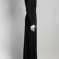 Victoria Beckham Black Dress with Silver Zipper Detail UK10