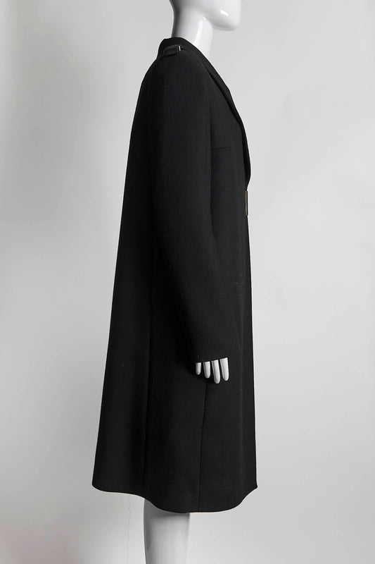 Victoria Beckham Black Wool Coat 12